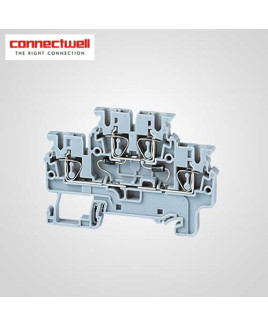 Connectwell 2.5 Sq. mm Multiple Connection Grey Terminal Block-CXDL2.5