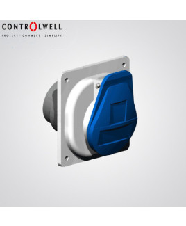 Controlwell 16A 3P Panel Mounting Straight Socket-CPSS31647