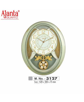 Ajanta 428X300X75mm Musical Pendulam Clock-3127