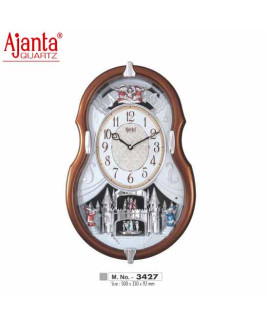 Ajanta 500X330X92mm Musical Pendulam Clock-3427-CTS