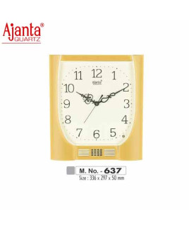Ajanta 336X297X50mm Musical Plain Clock-637