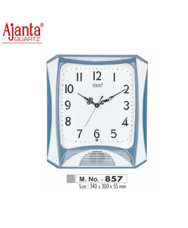 Ajanta 340X300X55mm Musical Plain Clock-857