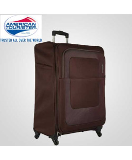 American Tourister 55 cm Sparta Brown Soft Luggage Spinner-12W-001