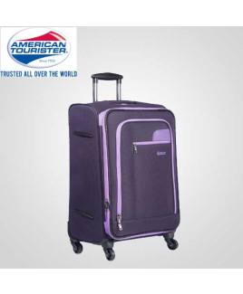 American Tourister 76 cm Sparta Purple Soft Luggage Spinner-12W-003
