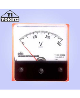 Yokins 50mV-500V Moving Coil Analog Panel Voltmeter-DCF65 