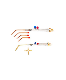 Ashaweld LPG H.P.Welding Blow Pipe with Single Brass Tube & Four Tips with Shank-3012729039