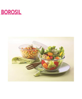 Borosil 1.3+0.8 Ltr Combination Set of 2-Mixing Bowl-IH77GS03702