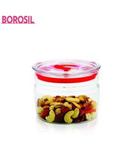 Borosil 550 ml Classic Trend-Wide Jar With Lid-IWT11SC7001