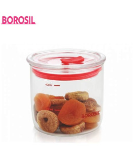 Borosil 400 ml Classic Trend-Jar With Lid-IWT11SC7014