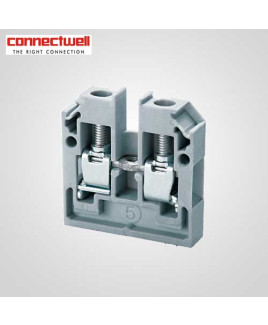 Connectwell 4 Sq. mm Panel Mount Green Terminal Block-CMB4GN