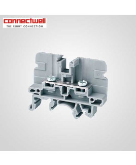 Connectwell 6 Sq. mm Barrier Type Blue Terminal Block-CBS3UBL