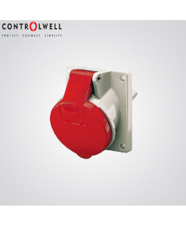 Controlwell 16A 5P Panel Mounting Inclined Socket-CPSA51648