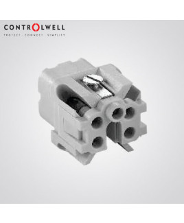 Controlwell Multipole Industrial Connectors, Female Inserts For 3A size square enclosures-W03FT/10A3