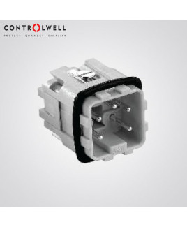 Controlwell Multipole Industrial Connectors,Male Inserts For 3A size square enclosures-W03MT/10A3