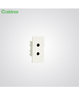 Crabtree Athena 6A 2 Pin Shuttered Socket (Pack of-20)-ACAKSXW062