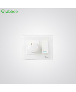 Crabtree Murano 12 M Glass Cover Plate (Pack Of-1)-ACMPGCWV12