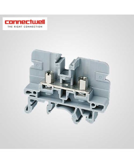 Connectwell 6 Sq. mm Stud Type Grey Terminal Block-CSB3/N3U