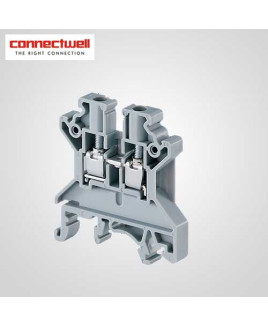 Connectwell 4 Sq. mm Standard Feed Through Yellow Terminal Block-CTS4UNY
