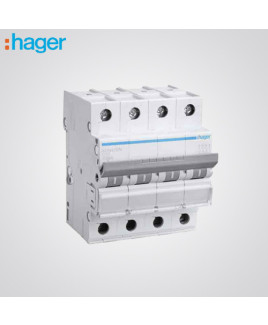 Hager 4 Pole 6A MCB-NCN406N