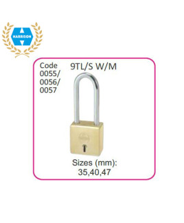 Harrison Brass Square Padlock With Long Shackle-Code: 0055