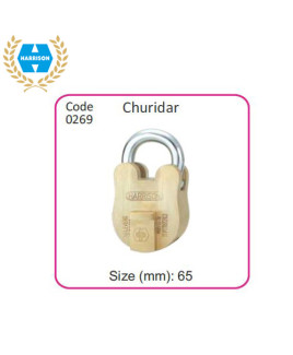 Harrison Brass Super Padlock With SSK-Churidar-Code: 0269