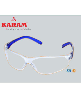 Karam Workers Choice white Safety Goggle-ES 010