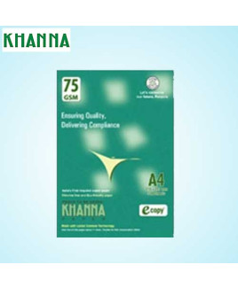 Khanna 75 gsm A4 Paper Sheet (Pack Of 500 Sheet)