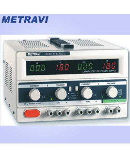 Metravi 2 x 0 - 30V DC DC Regulated Power Supply-RPS-3002-2
