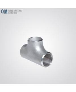 Stainless Steel 304/304L Butt-Weld Pipe Fittings, Equal Tee, Schedule 10s(Pack of- 10)-OTFI-BW-TEE-1/2"-10-304