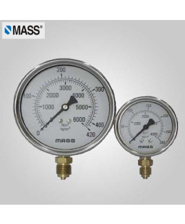 Mass Industrial Pressure Gauge 0-1.6 Kg/cm2 100mm Dia-100-GFB-B