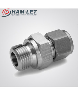 HAMLET STAINLESS STEEL 316 MALE CONNECTOR 3/8" TUBE OD X 3/8" BSPP - 768LG SS 3/8 X 3/8