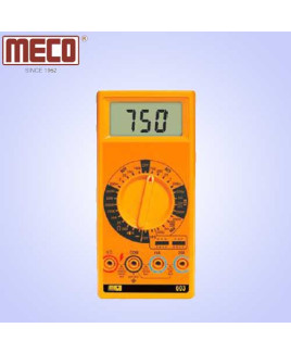 Meco 3½ Digit 1999 Count Manual Ranging Digital Multimeter with hFE Test Function-603