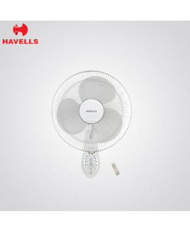 Havells 400 mm White Colour Wall Fan-Platina Remote