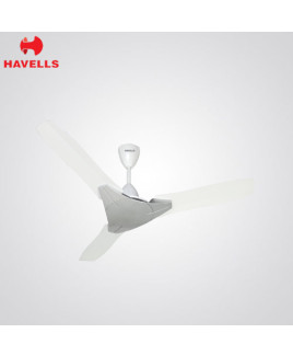 Havells 1200 mm Pearl White Silve Colour Ceilling Fan-Troika