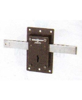 Harrison Iron Godown Lock For Double Door (Wooden/Iron)-3L-140x80x20 mm