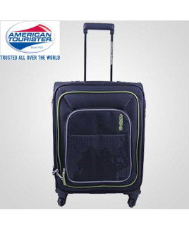 American Tourister 55 cm Aqua Black Soft Luggage Spinner-41W-001