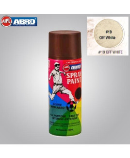 Abro Off White Spray Paint-Pack Of 12