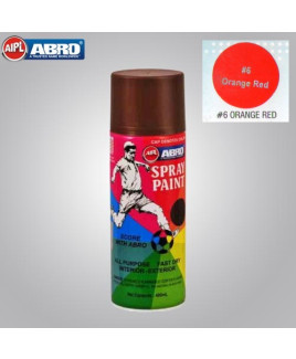 Abro Orange Red Spray Paint-Pack Of 12