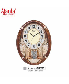 Ajanta 440X345X100mm Musical Pendulam Clock-3327-CTS
