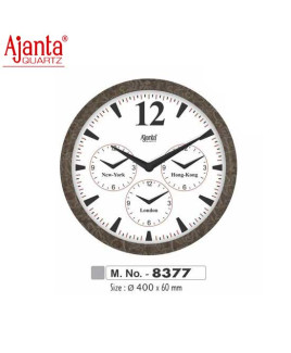 Ajanta 400X60mm Wooden Office Clock-8377