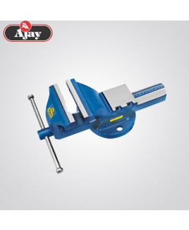 Ajay 4 inch All Steel Fixed Base Drop Forged Bench Vice-A-196