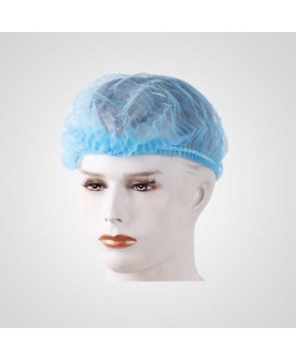 Axtry Disposable Non Woven Hair Net Cap Blue (Pack of 100 Pcs)