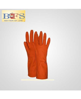 Bombay Safety Orenge Rubber Gloves