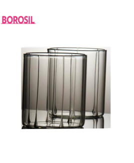 Borosil 305 ml Cut Glasses-Bevel Glass(75 OD)-BN75GL305BE