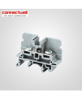 Connectwell 10 Sq. mm Barrier Type Yellow Terminal Block-CBS4UY