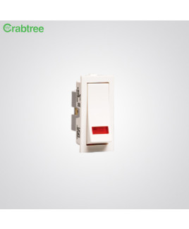Crabtree Thames 16 A One-way Switch with Indicator (Pack of 20)-ACTSXIW161