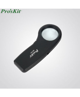 Proskit 7.5X Handheld LED Light Magnifier with Currency Detecting Function-MA-022