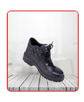 Tiger Men's High Ankle Leopard Steel Toe Safety Shoes, (Size 10, Black)